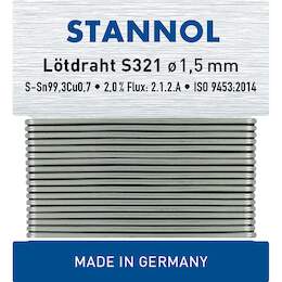 1245567 - Bastlerlot Wickel S321 1,5mm 14g, Sn99Cu1