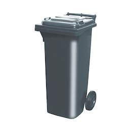 1062407 - Mülltonne Kunststoff grau 90l