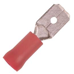 1102164 - Flachstecker teilisoliert rot 0,5-1,5mm2 20 Stk.