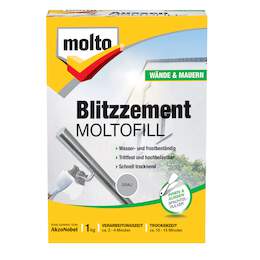 1106086 - Blitzzement grau 1kg Moltofill