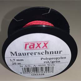 1261528 - Maurerschnur PP-geflochten rot grün 1,7mmx20m